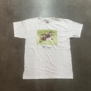 Y2K cat white tshirt grunge cats‎